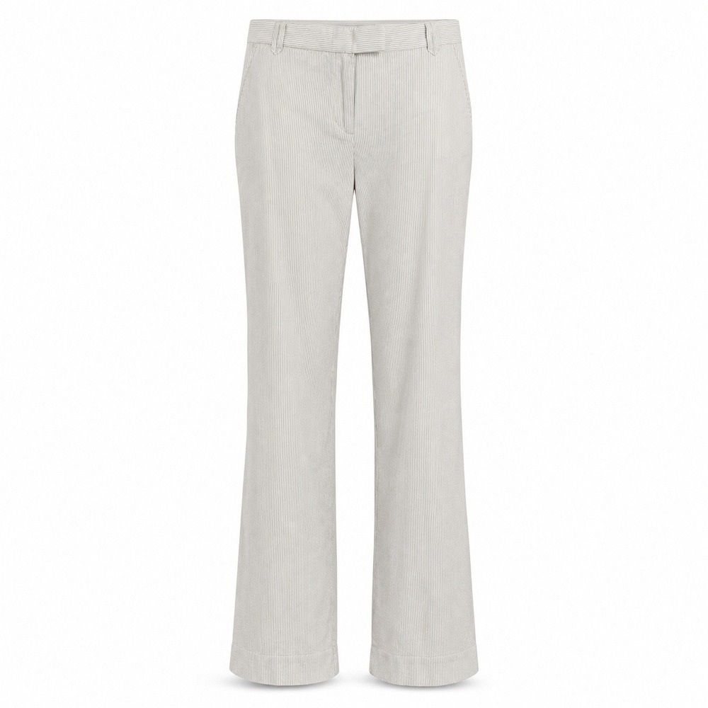 J.Crew City Fit Pants 6 Gray White Seersucker Wide Leg Preppy Cotton Coastal